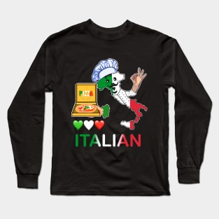 Italian lover pizza Long Sleeve T-Shirt